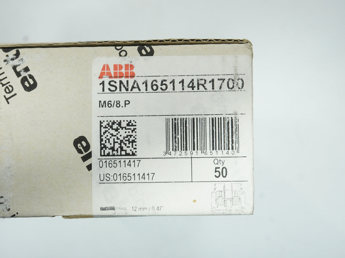 Abb 1SNA165114R1700 M6/8.P Terminal Block Batch 23 Pcs.