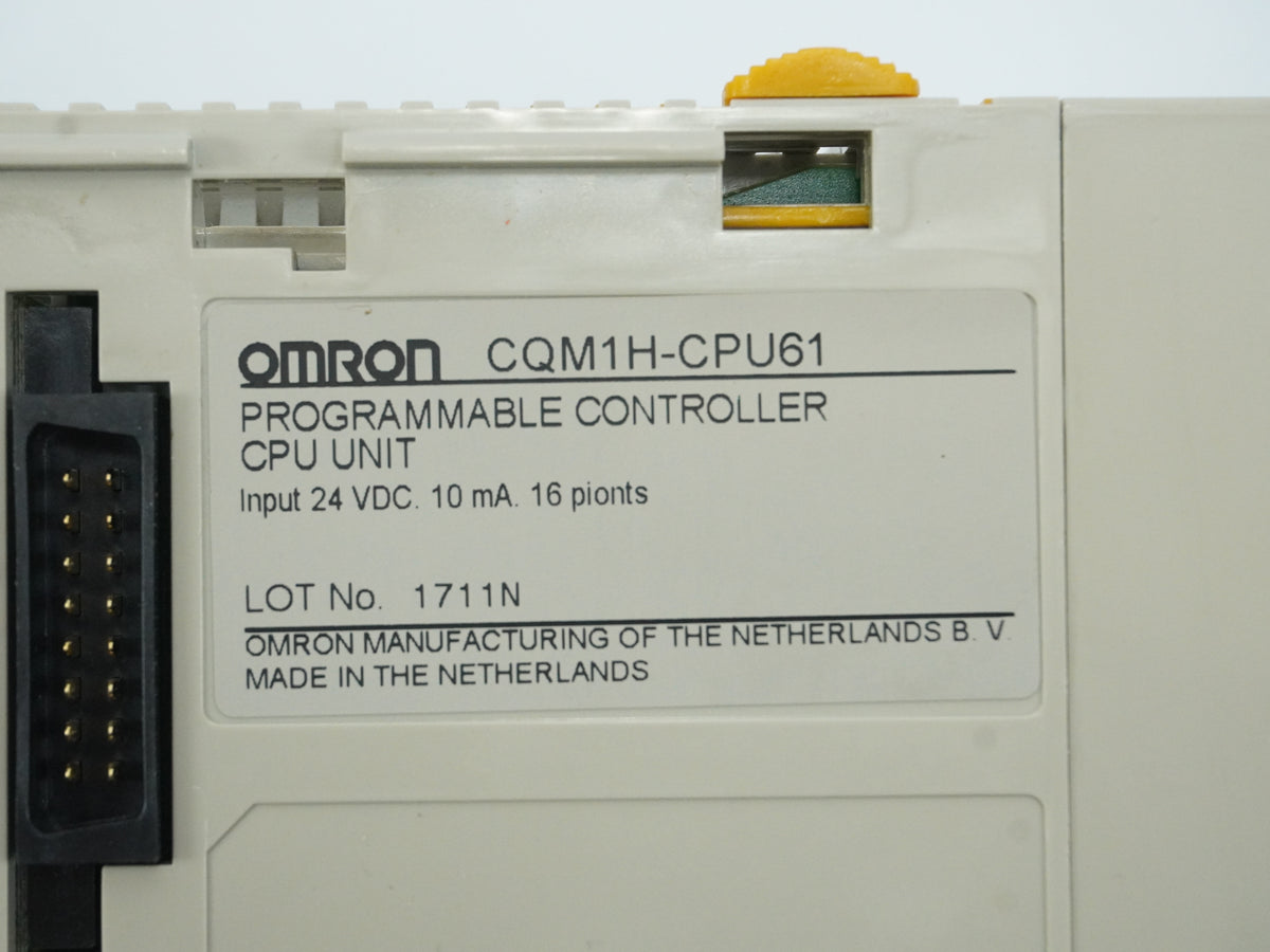 Omron CQM1H-CPU61 Programmable Controller CPU Unit