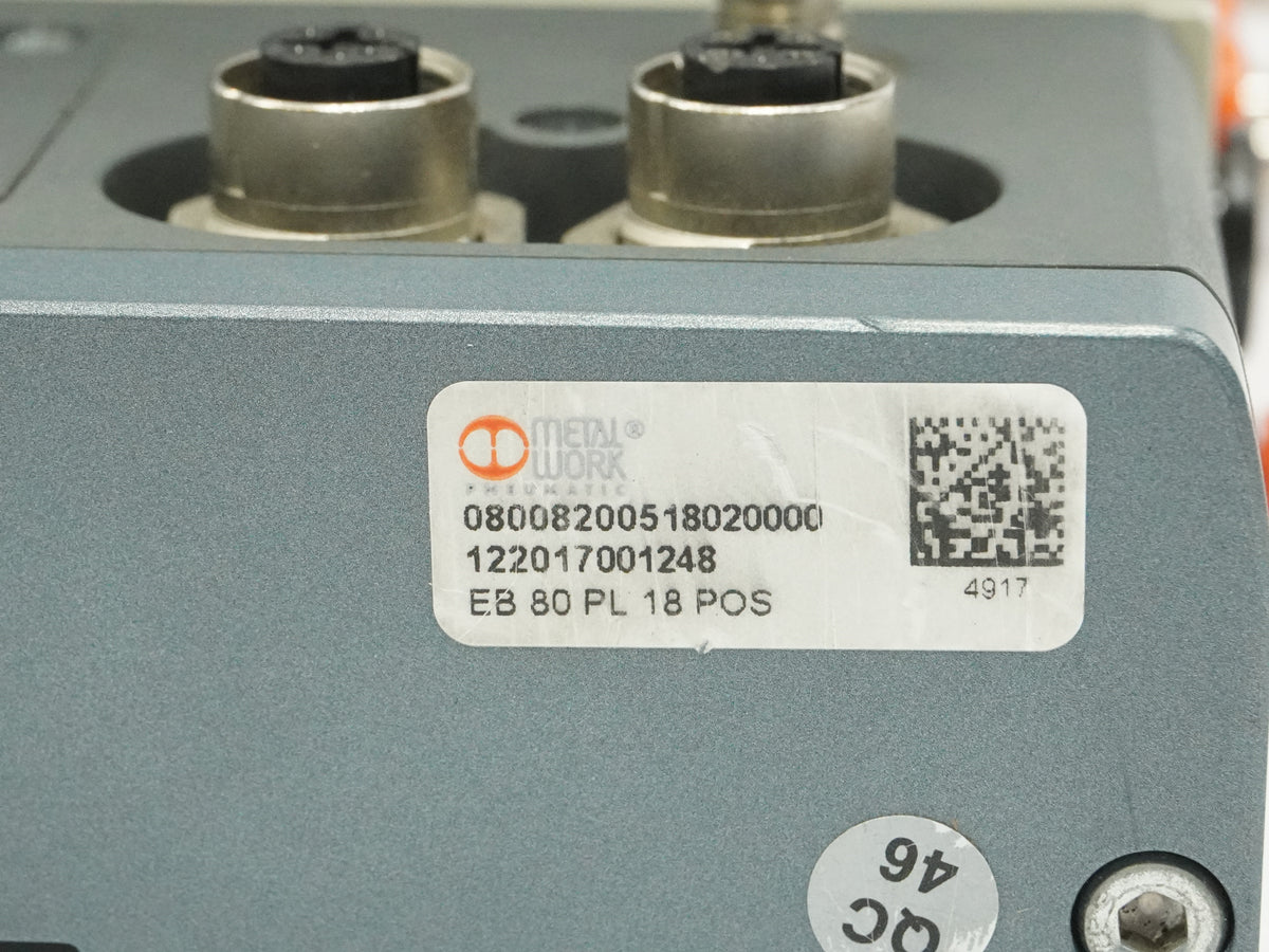 METAL WORK PNEUMATIC 08008200518020000 EB 80 PL 18 POS Electro-Pneumatic System
