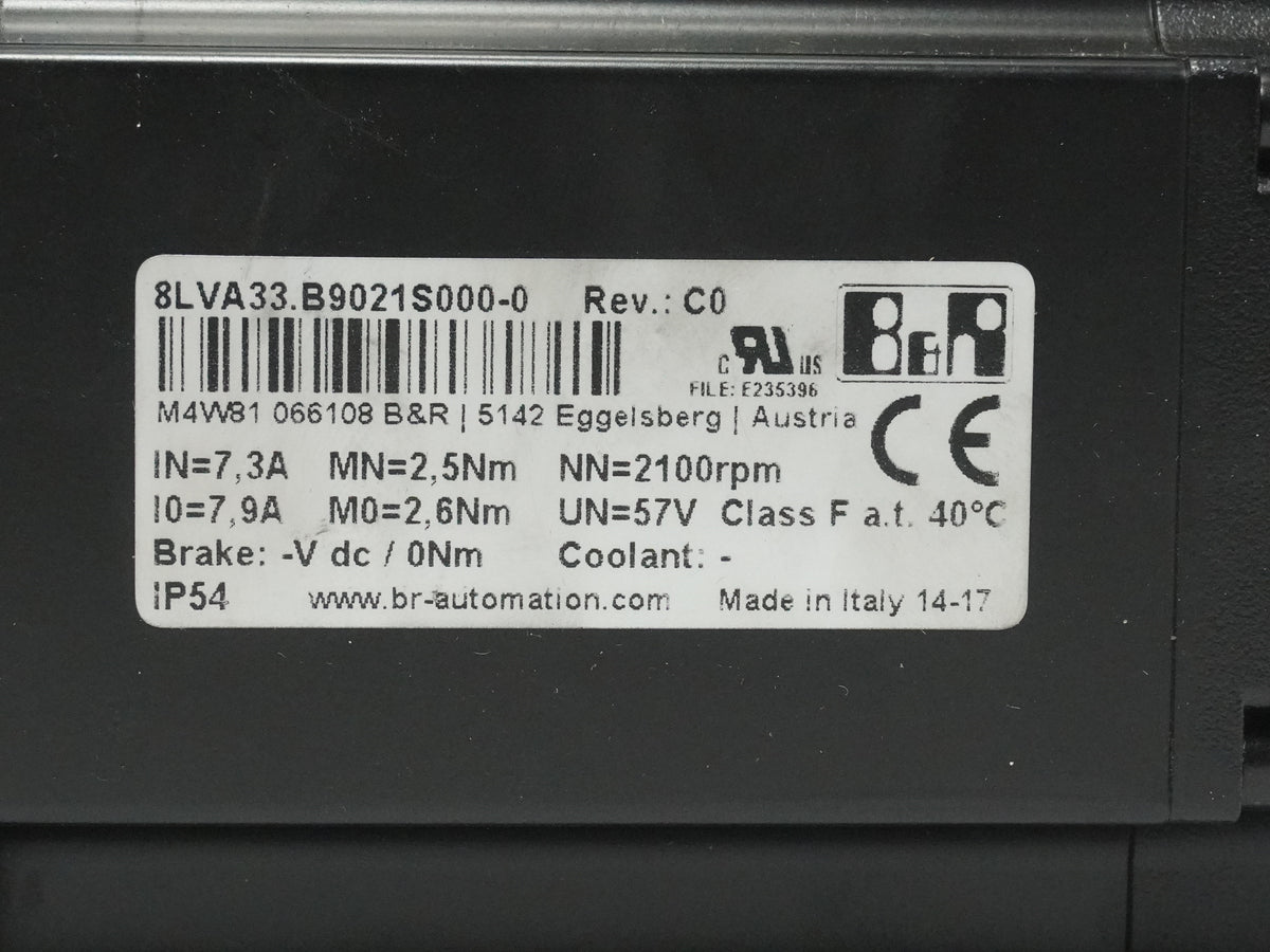 B&R 8LVA33.B9021S000-0 Servo Motor