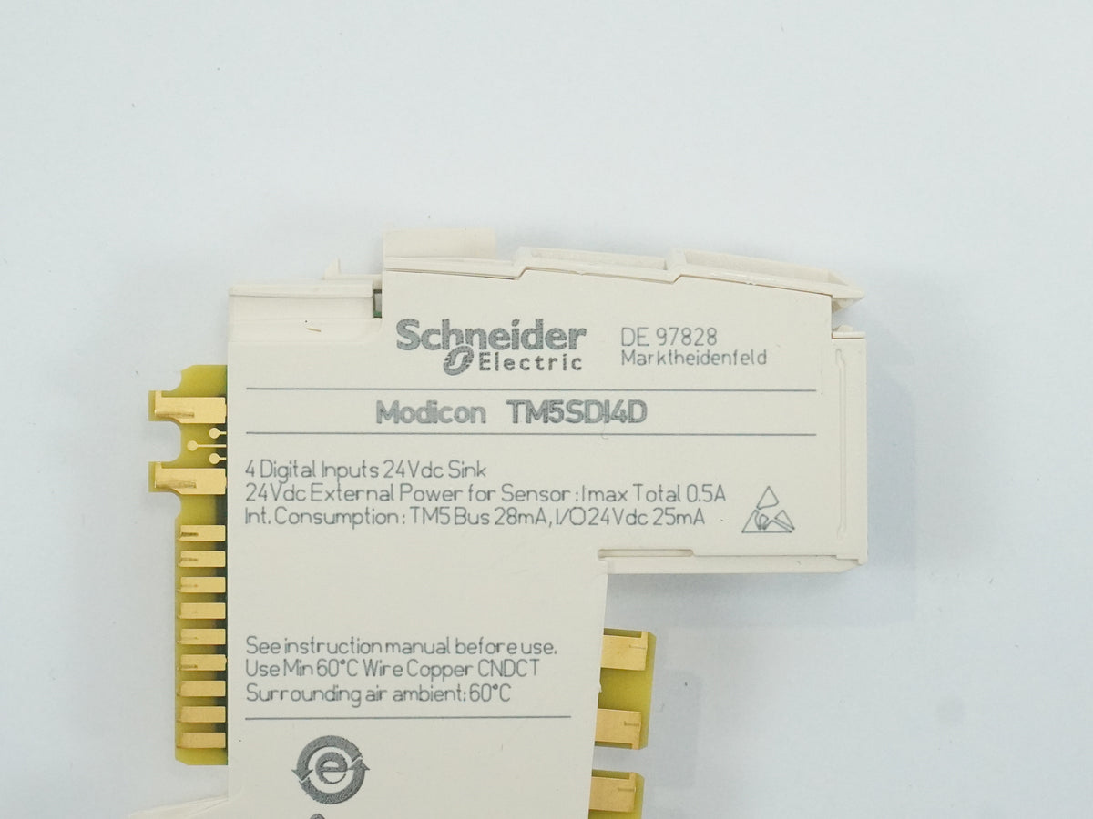 Schneider Electric TM5SDI4D Modicon 4DI 24Vdc Sink 3-wire Digital Input Module