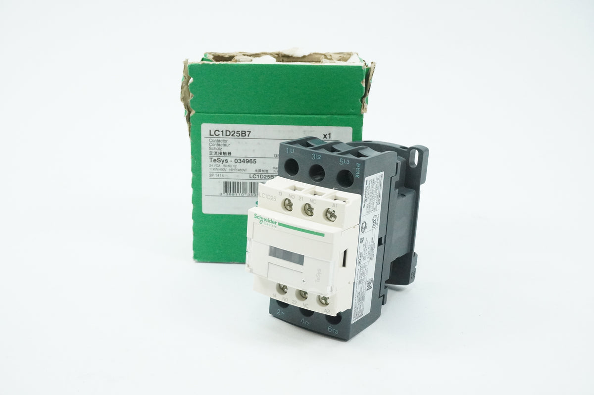 Schneider Electric LC1D25B7 TeSys 034965 Contactor coil 24VAC