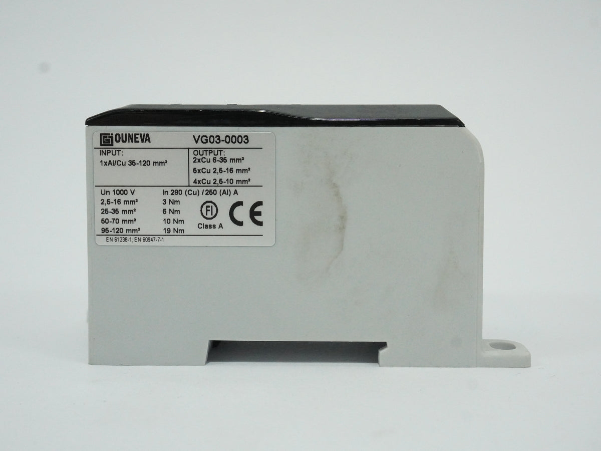 Ouneva VG03-0003 Distribution Terminal/Busbar Connector, Batch of 5 pcs.