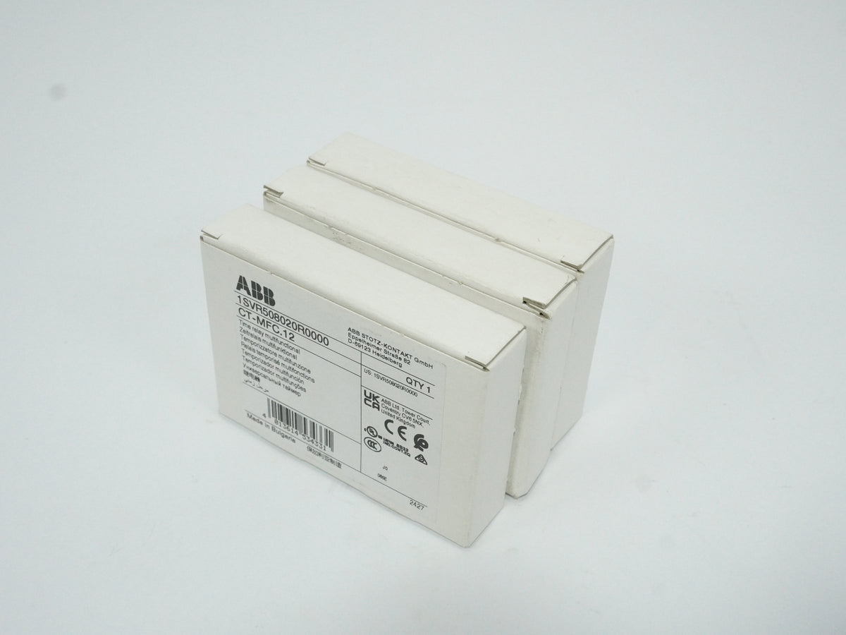 Abb 1SVR508020R0000 CT-MFC.12 Time Relay Multifunctional Batch of 3pcs.