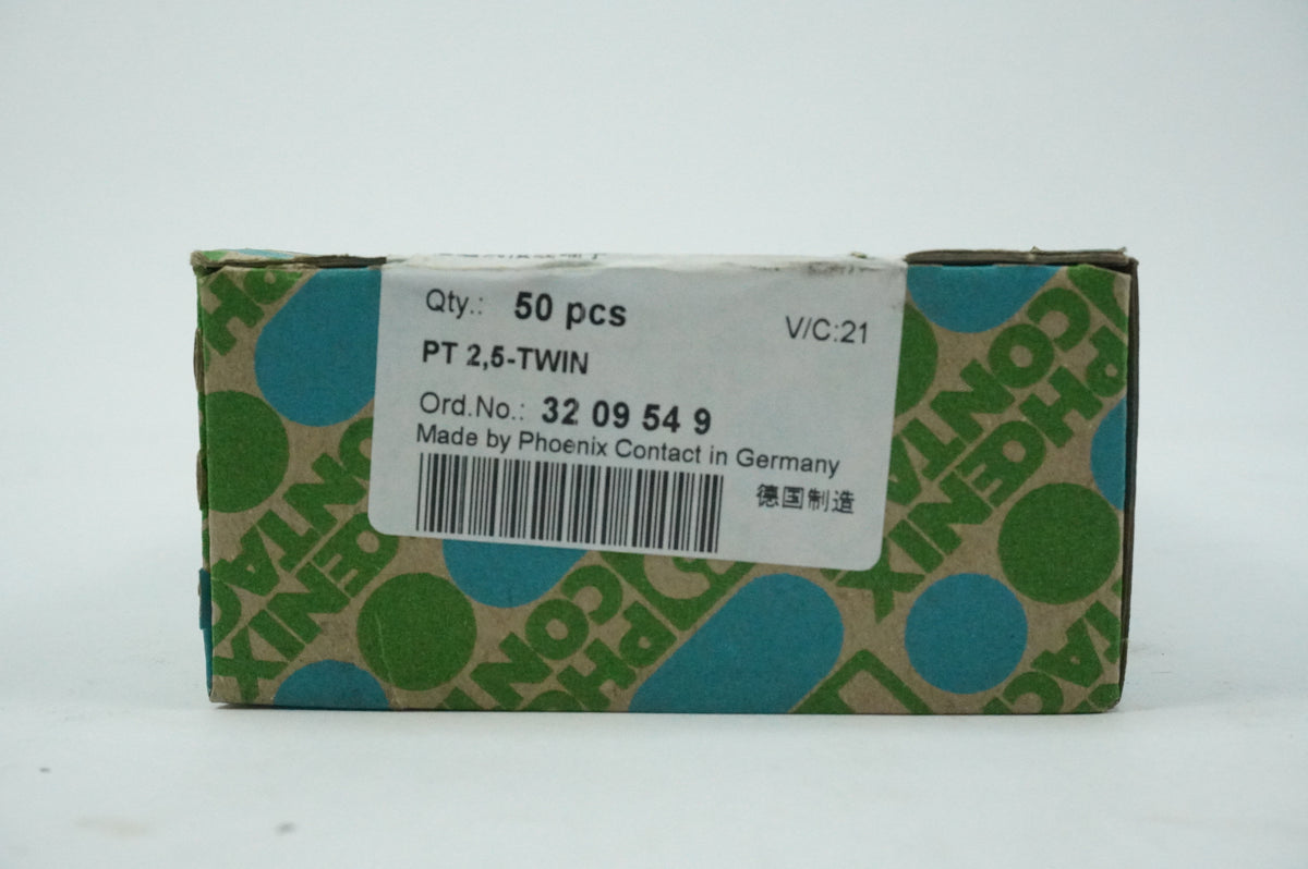Phoenix Contact 32 09 54 9 PT 2,5-TWIN Terminal Block Batch of 50 pcs.
