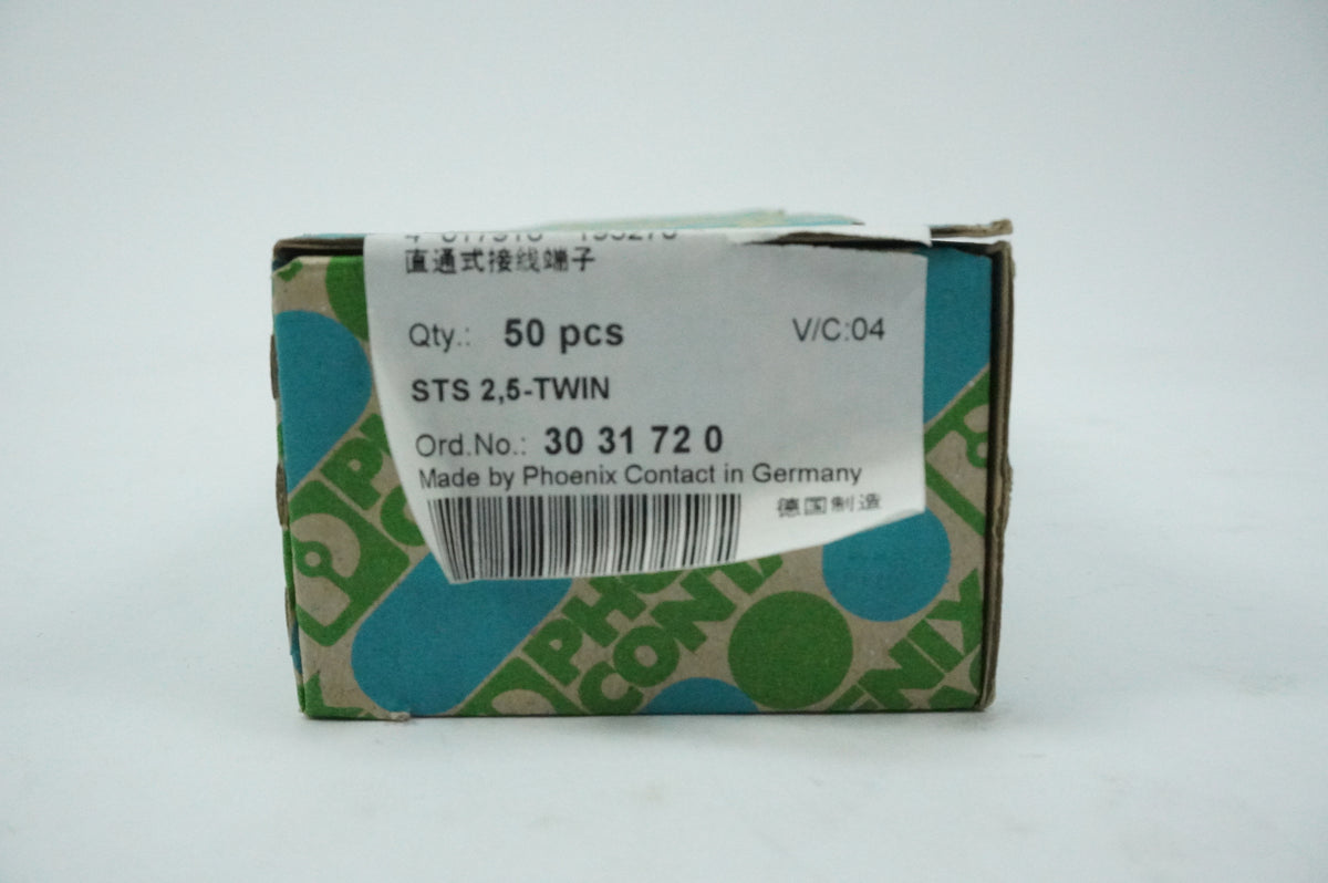 Phoenix Contact 30 31 72 0 STS 2,5-TWIN Terminal Block Batch of 50pcs.