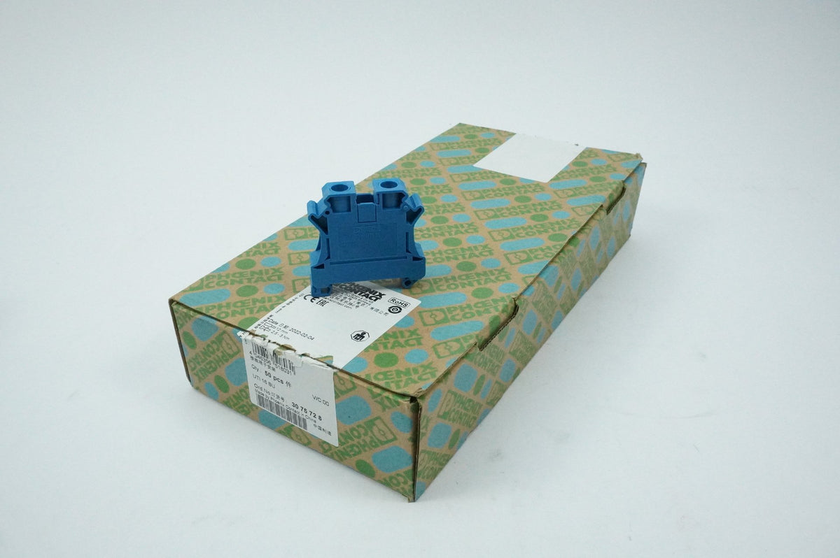 Phoenix Contact 30 75 72 8 UTI 16 BU Terminal Block Batch of 50 pcs.