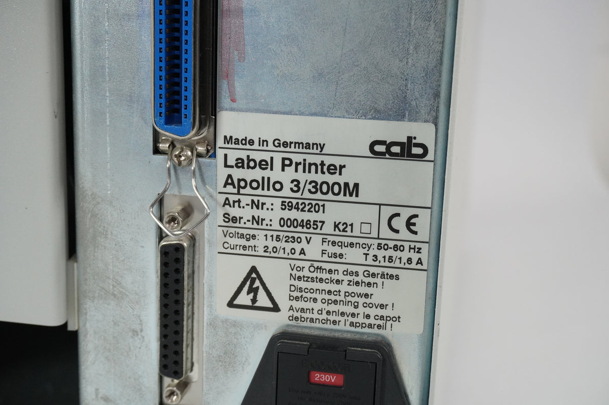 Cab 5942201 Label Printer Apollo 3/300M