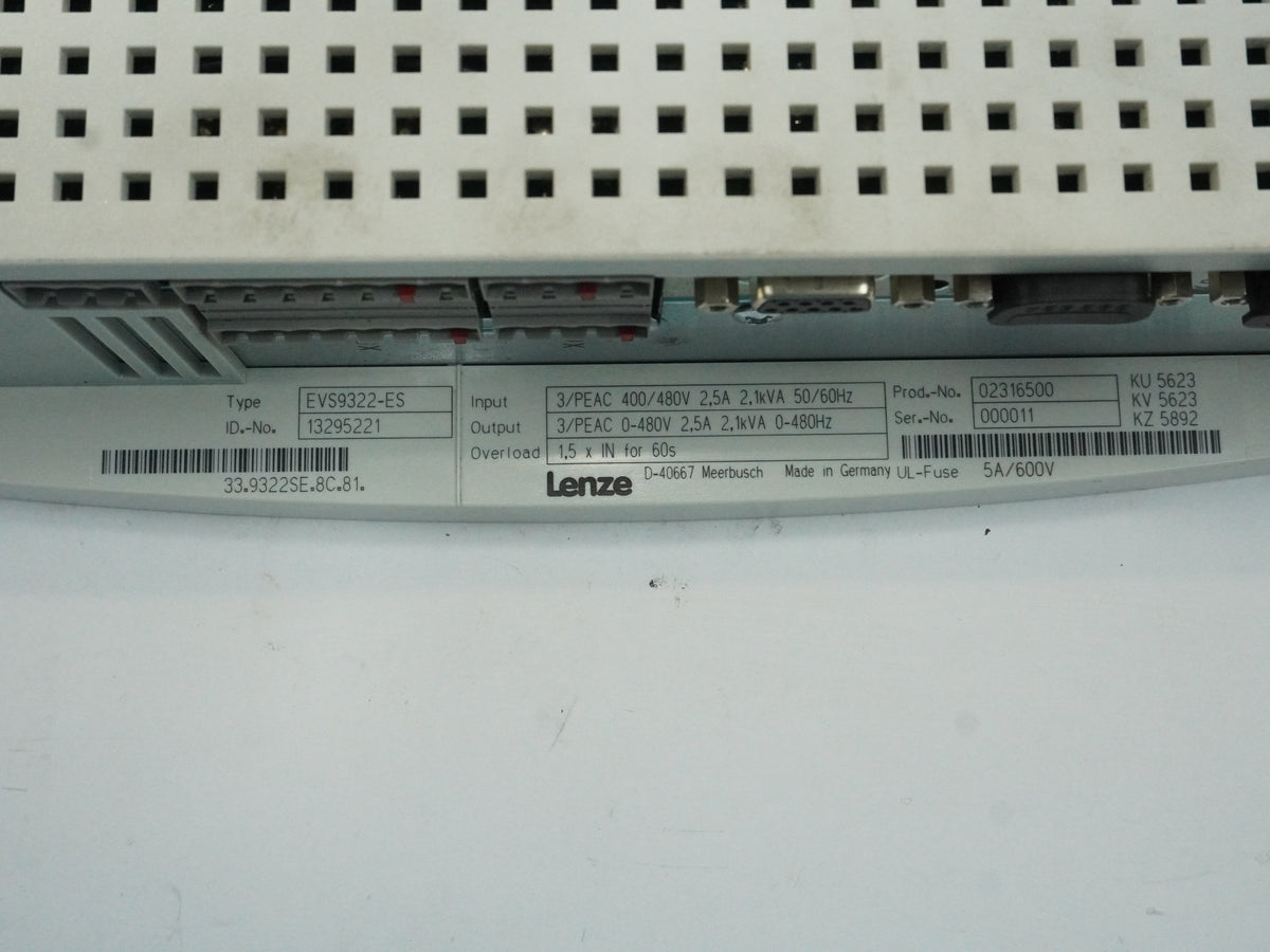 Lenze EVS9322-ES Servo Drive