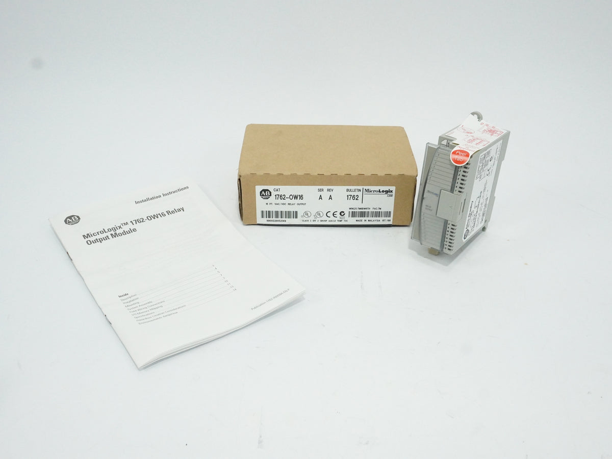 Ab 1762-OW16 Ser. A MicroLogix 1200 16 PT. VAC/VDC Relay Output Module