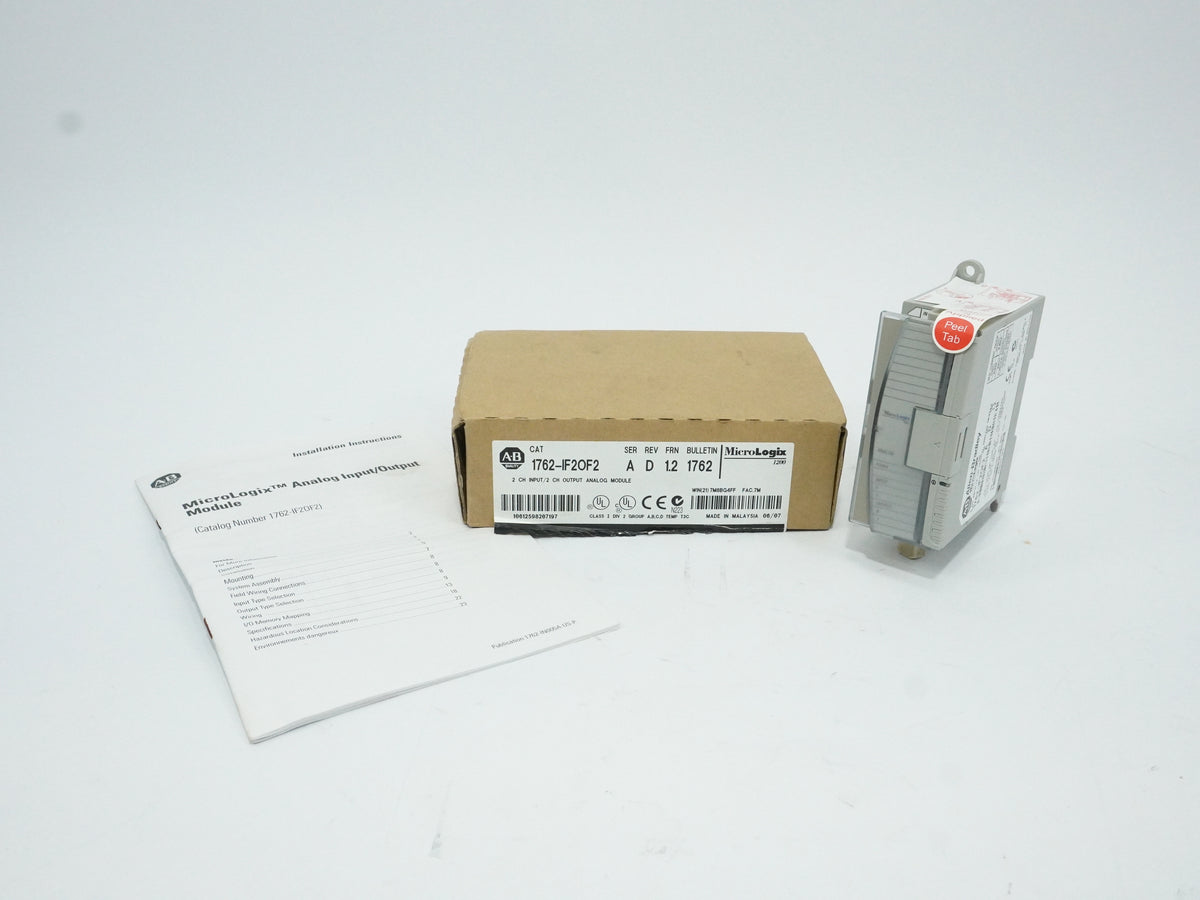 Ab 1762-IF2OF2 Ser. A MicroLogix 1200 2 CH Input/2 CH Output Analog Module