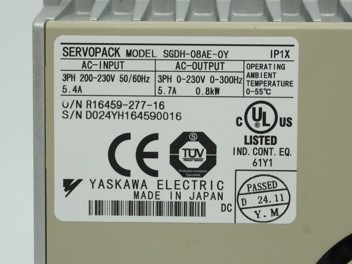Yaskawa SGDH-08AE-OY Sigma-II AC Servo Drive