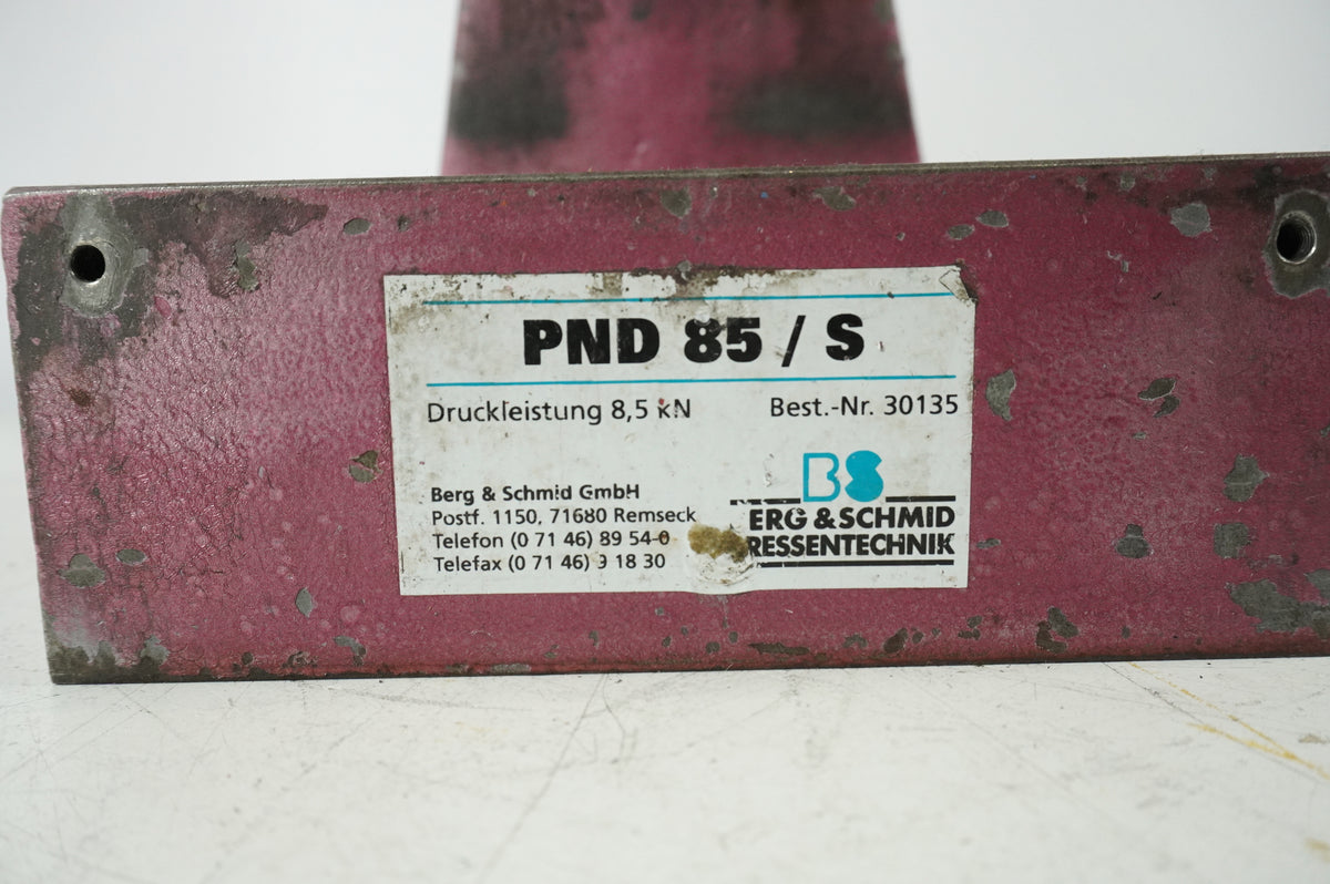 Berg & Schmid GmbH 30135 PND 85/S Press Unit