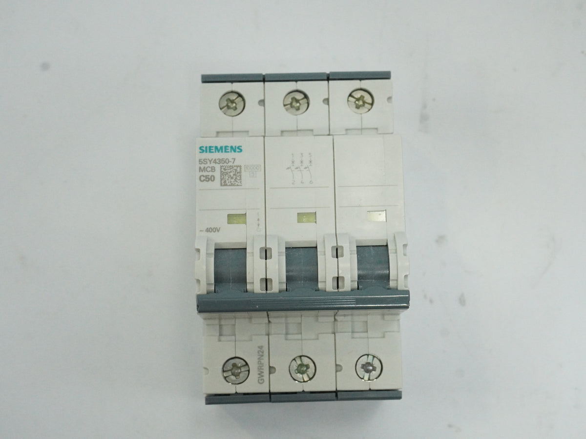 Siemens 5SY4350-7 5SY4350-7 MCB Miniature Circuit Breaker C50 3P