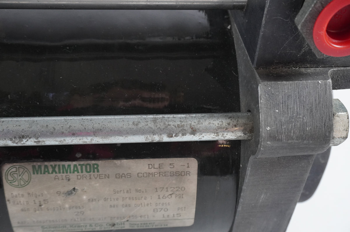 Maximator DLE 5-1 Air Driven Gas Compressor