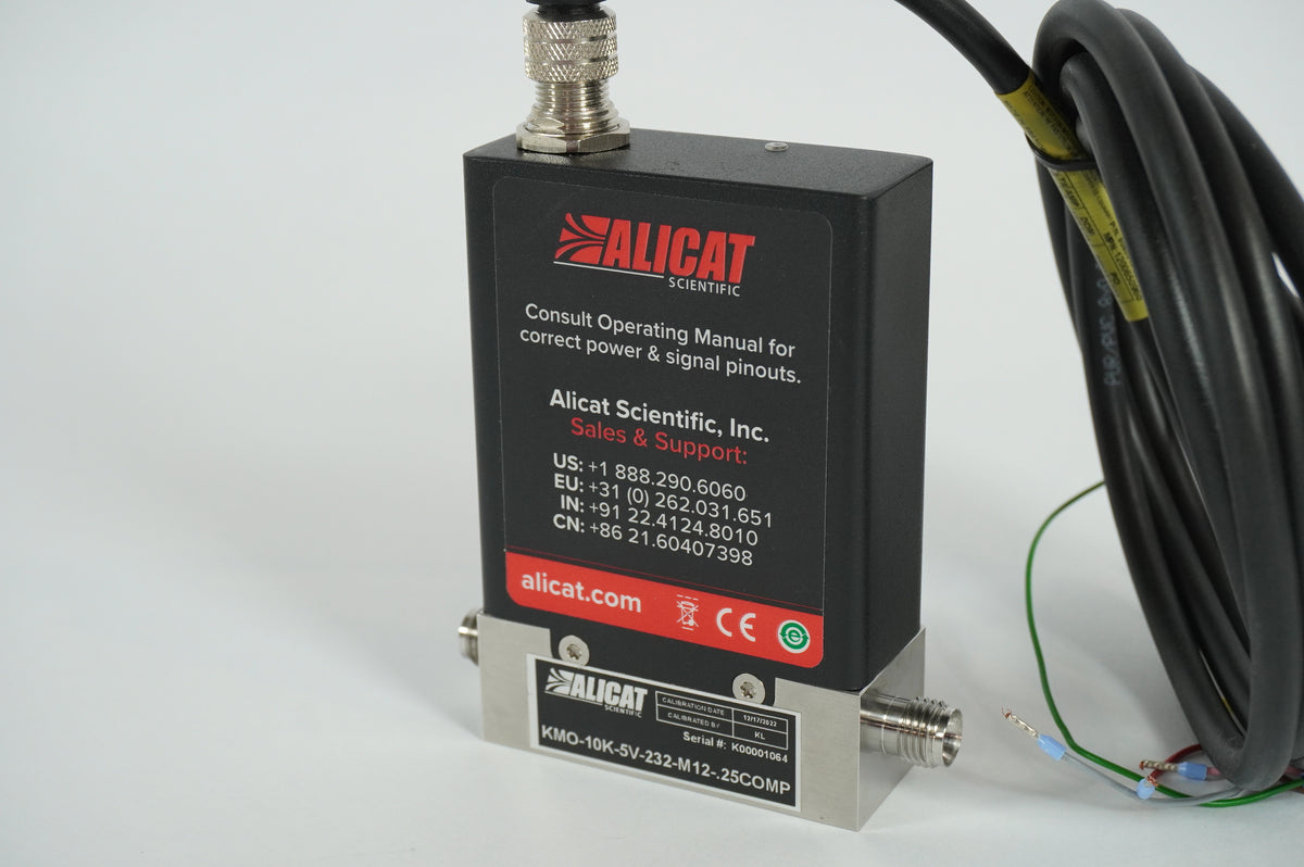 Alicat Scientific KMO-10K-5V-232-M12-.25COMP Flow Meter, KEM02-0036X2, 2220GD