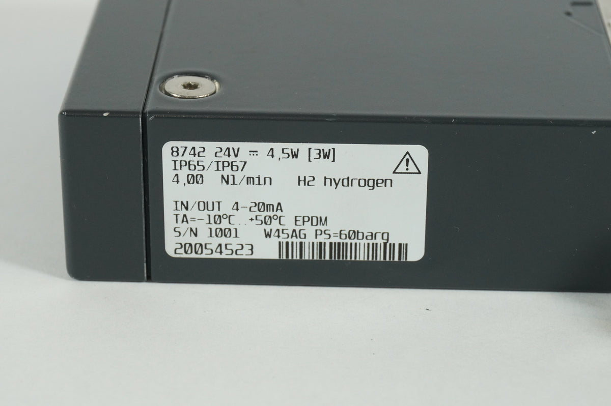 Burkert 8742 Mass Flow Controller 24V-4,5W