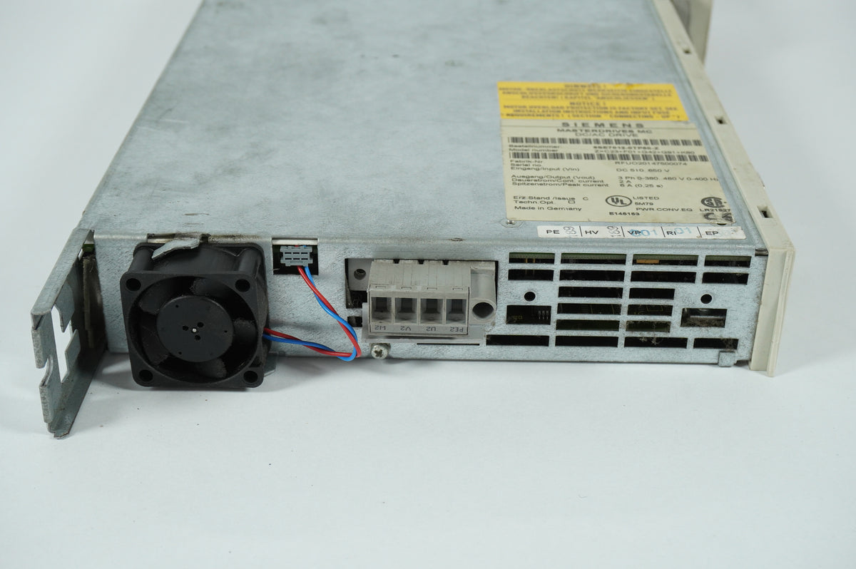 Siemens 6SE7012-0TP50-Z Masterdrives MC DC/AC Drive