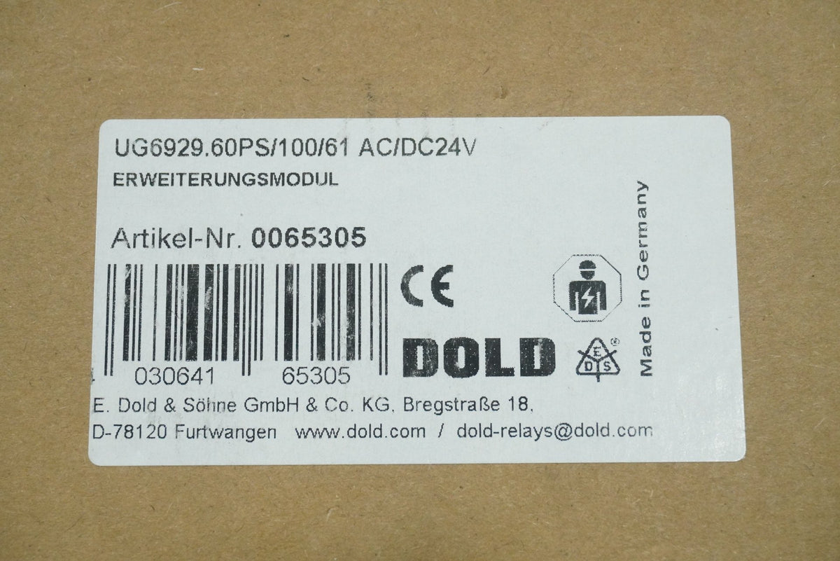 Dold UG6929.60PS/100/61 UG6929 AC/DC24V Extension Module