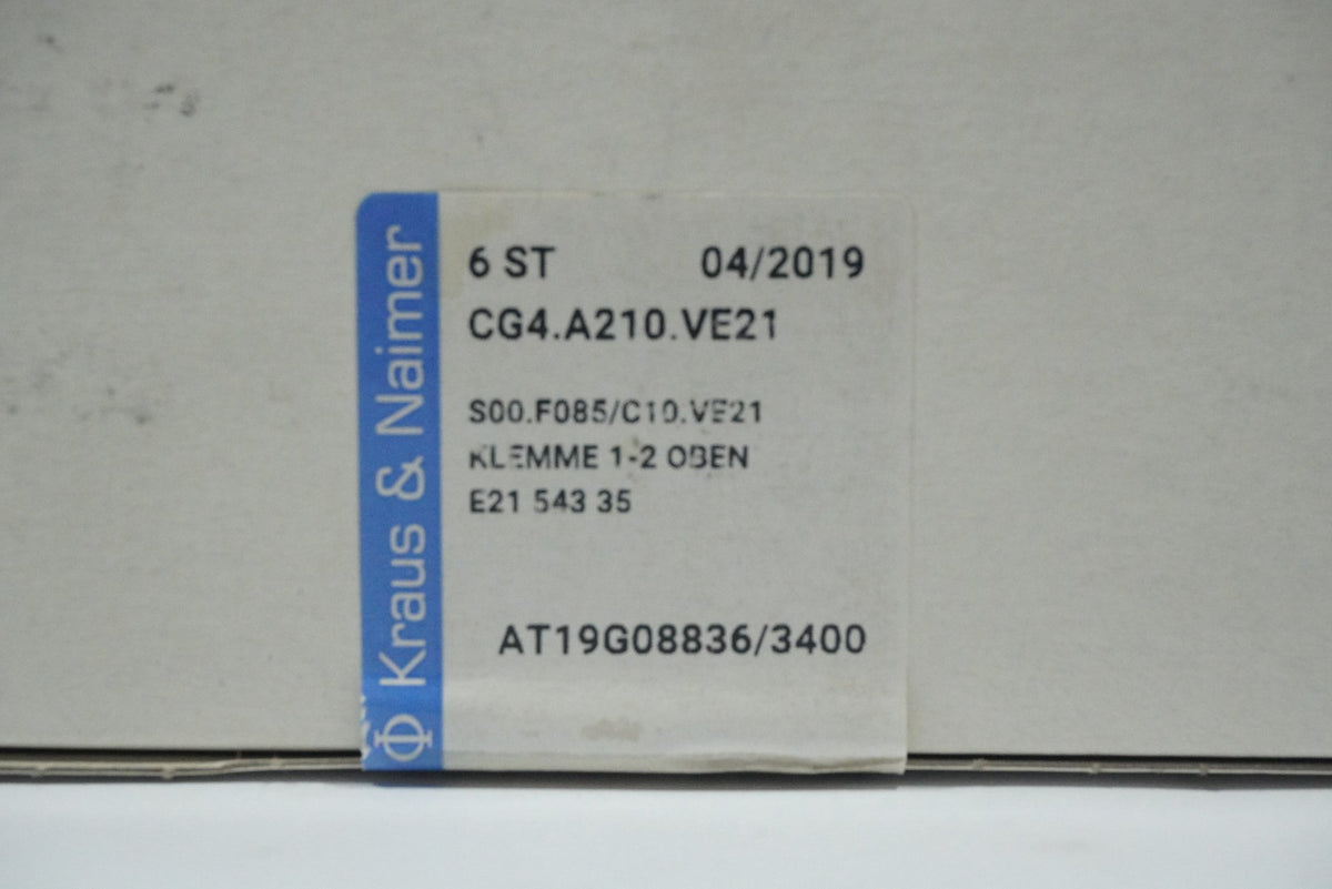 KRAUS & NAIMER CG4.A210.VE21V CG4.A210.VE21V Cam Switch Batch of 6 pcs