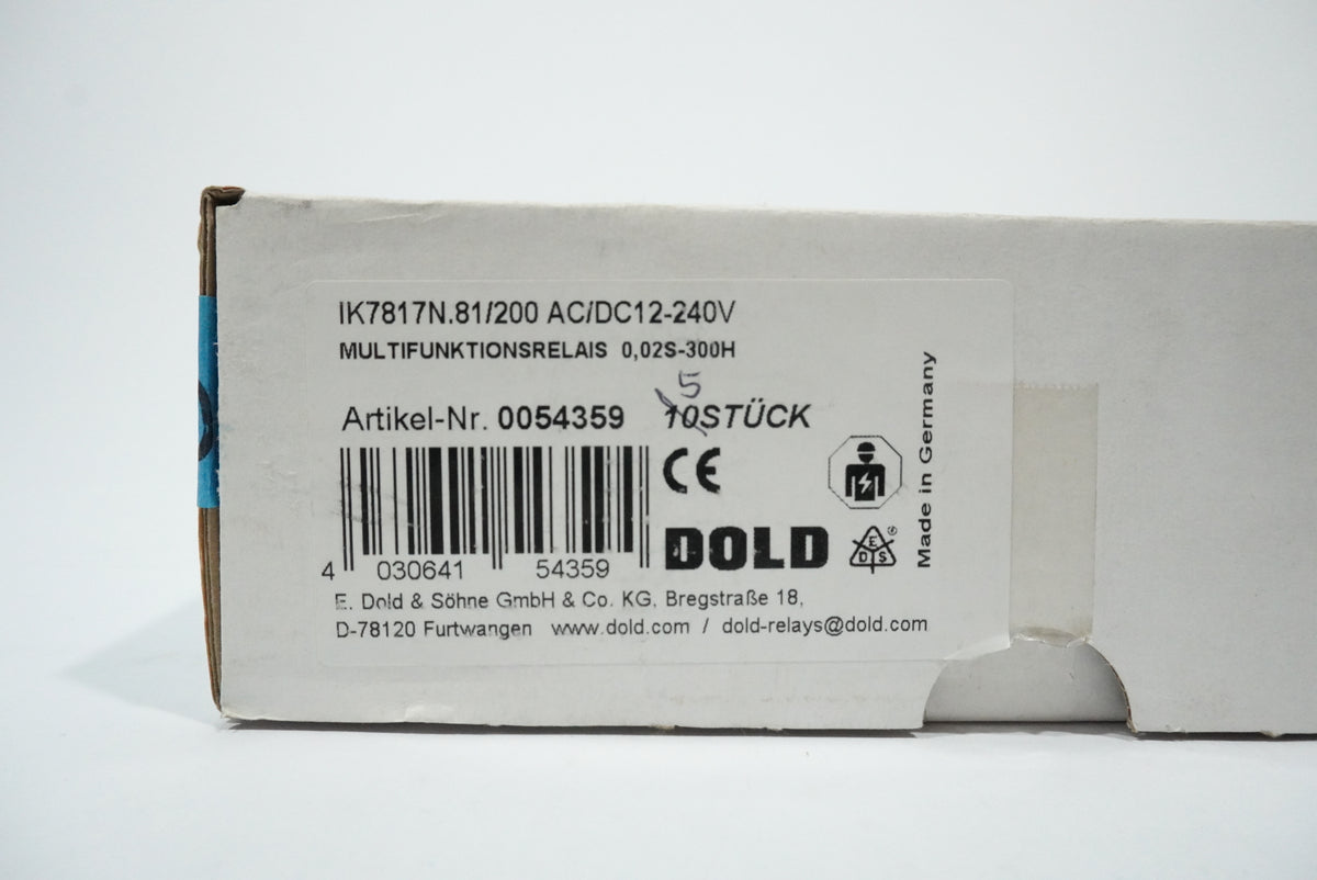 Dold IK7817N.81/200 AC/DC12-240V Multifunction Relay Batch of 5pcs.