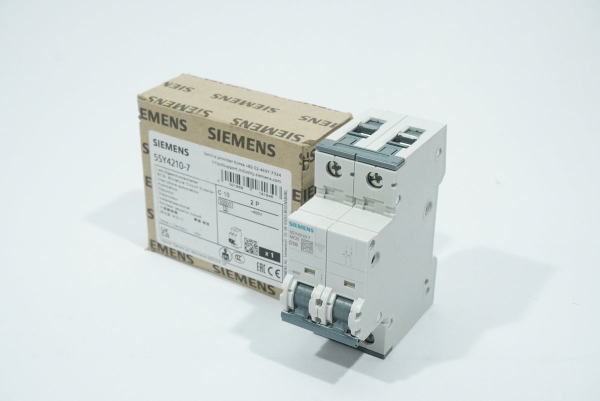 Siemens 5SY4210-7 MCB Miniature Circuit Breaker C10 2P