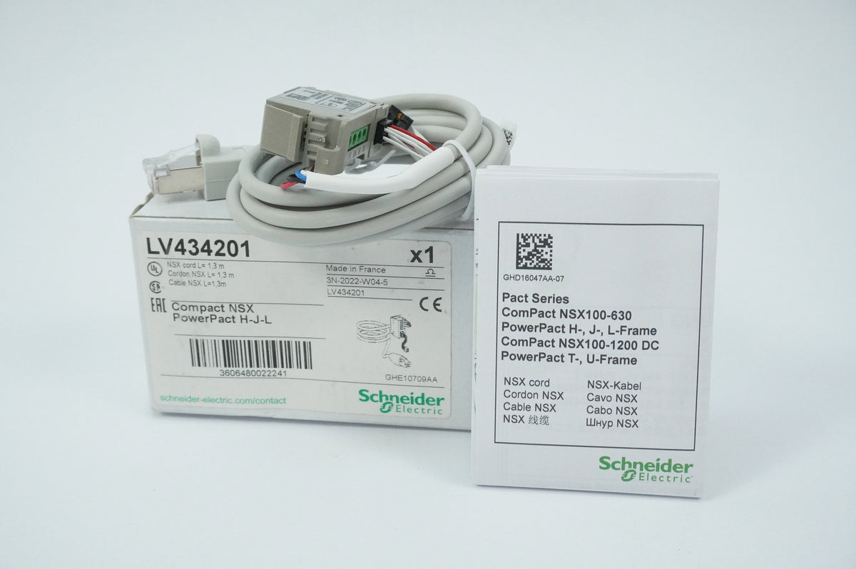 SchneiderE LV434201 Compact NSX Cord L=1.3m PowerPact H-J-L
