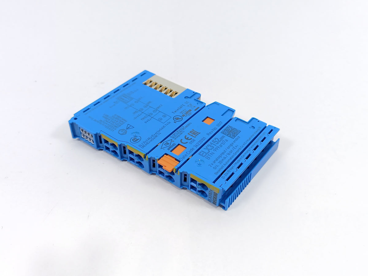 Beckhoff ELX3152-0090 EtherCAT Terminal, 2-channel analog input, TwinSAFE SC
