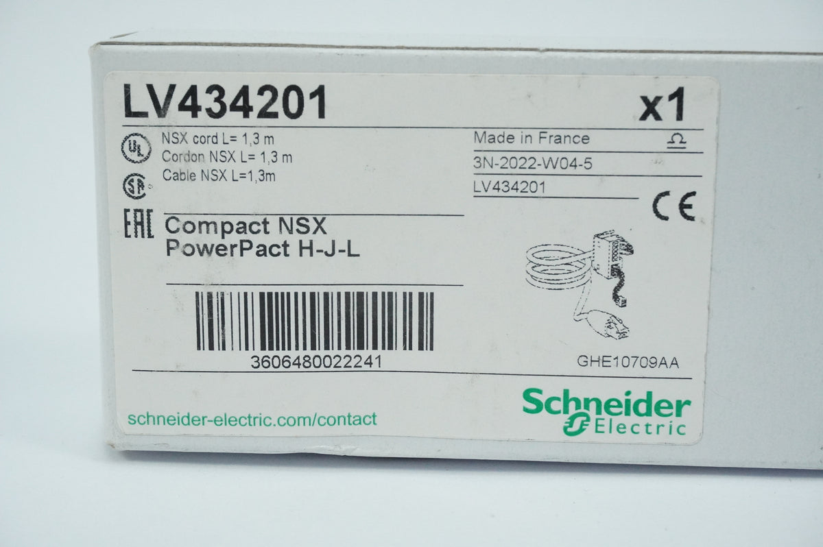 SchneiderE LV434201 Compact NSX Cord L=1.3m PowerPact H-J-L