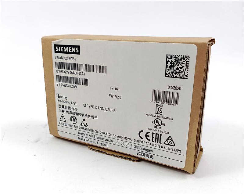 Siemens 6SL3255-0AA00-4CA1 Basic Operator Panel BOP-2