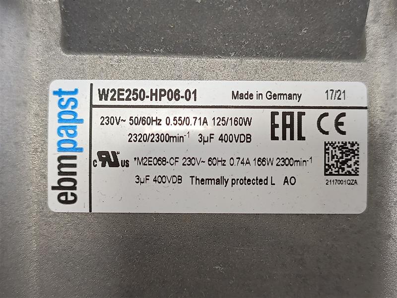 Ebmpapst W2E250-HP06-01 AC Axial Fan
