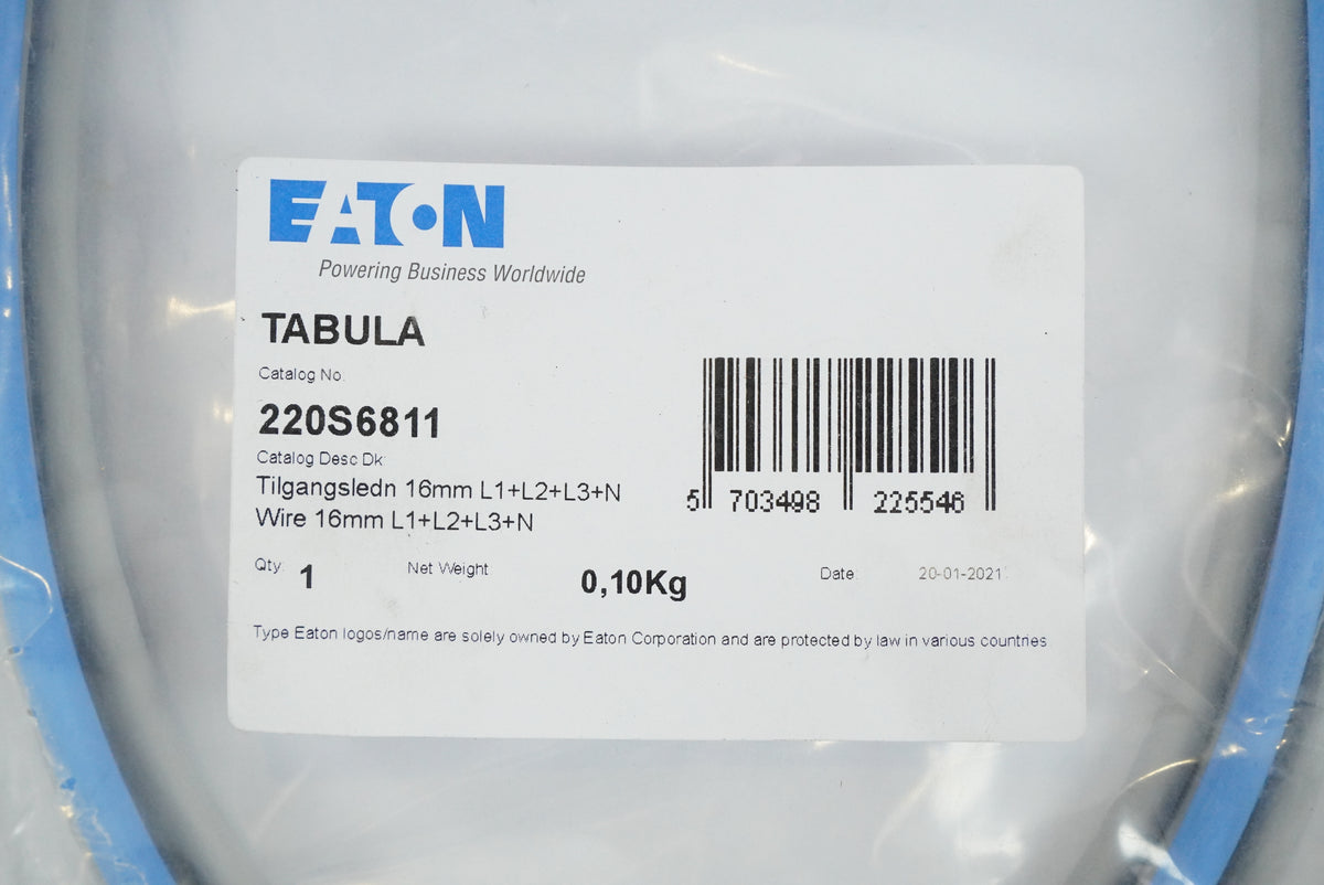 Eaton 220S6811 TABULA Wire 16mm L1+L2+L3+N