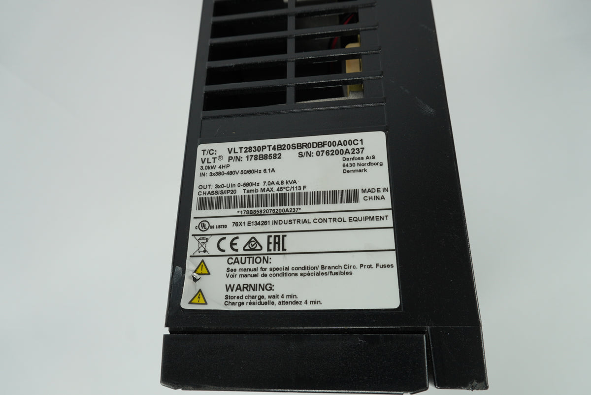 Danfoss 178B8582 VLT 2830 Variable Frequency Drive VLT2830PT4B20SBR0DBF00A00C1