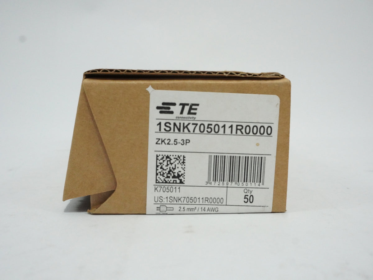 TE Connectivity 1SNK705011R0000 ZK2.5-3P Wire Ferrule End Sleeve Batch 35pcs.