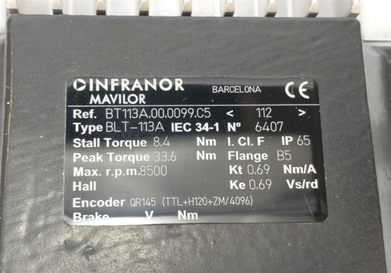 MAVILOR Infranor BLT-113A AC Servo Motor