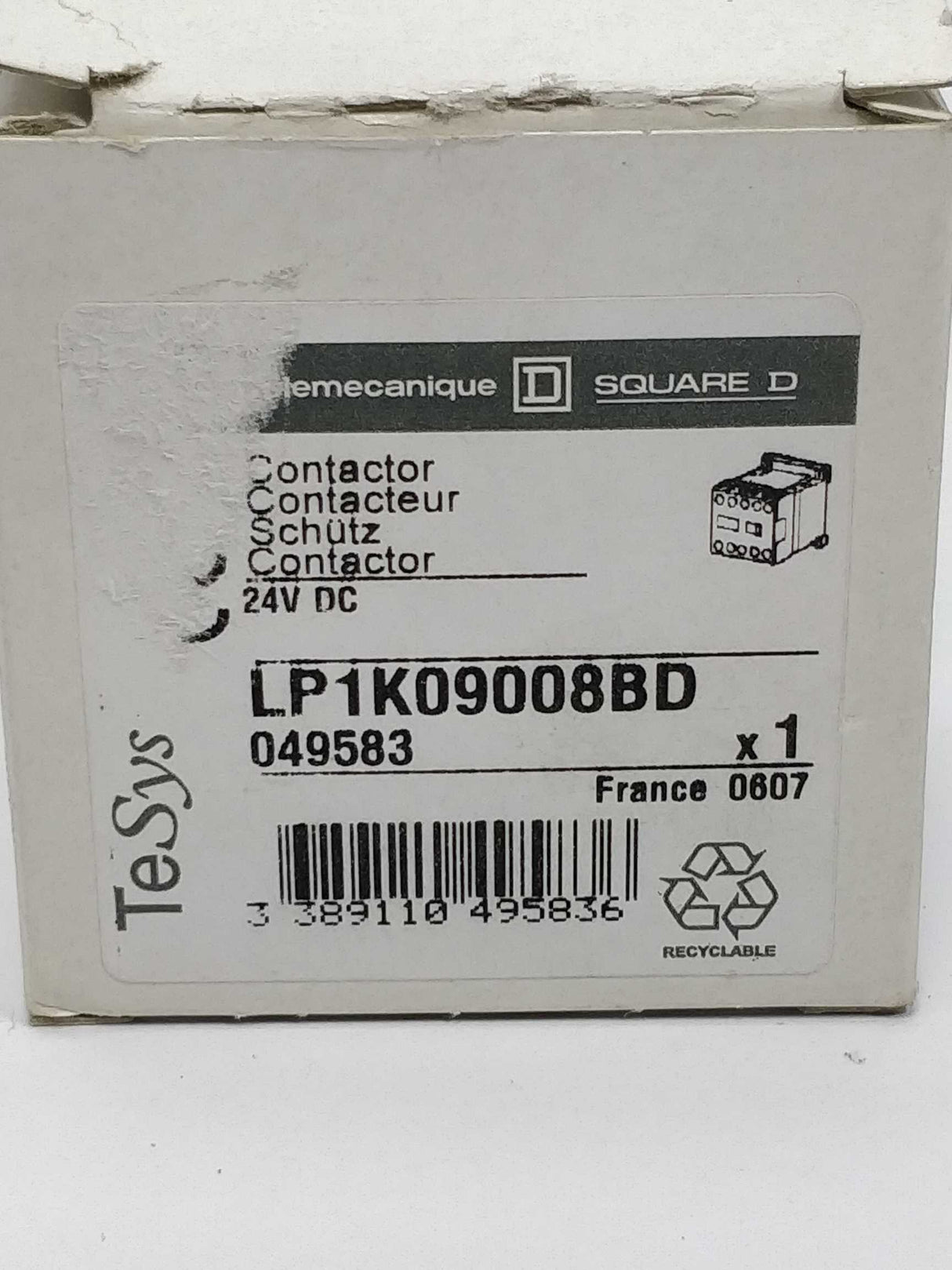 TELEMECANIQUE LP1K09008BD TeSys K contactor
