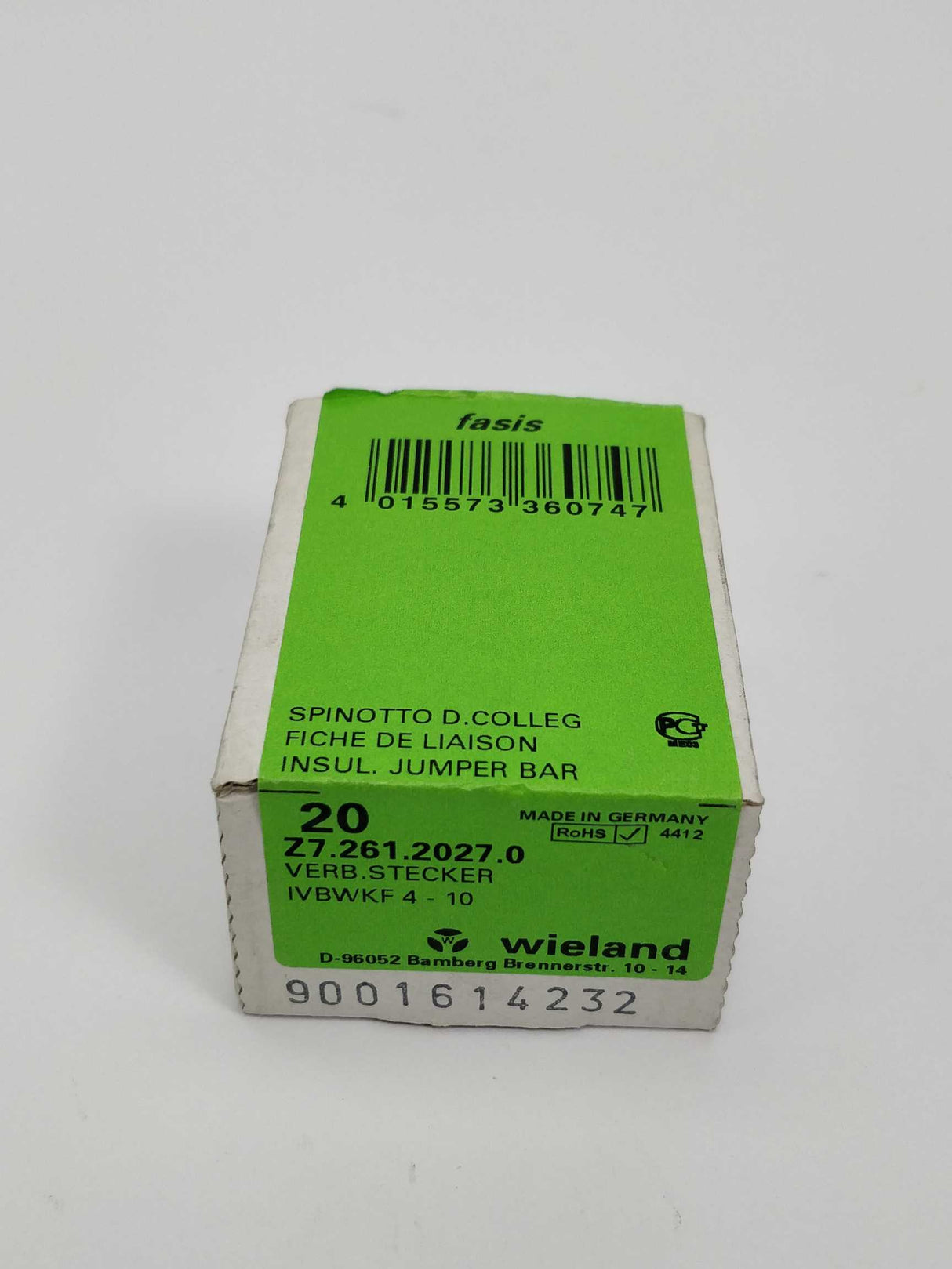 fasis Z7.261.2027.0 CROSS CONNECTOR 20 Pcs pox, 10 Pile