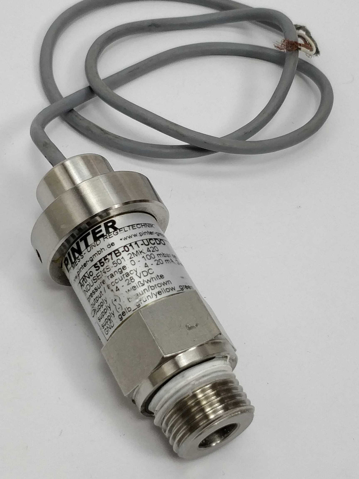 Pinter S557B-011-UCDO 071624 Indusens Pressure transmitter