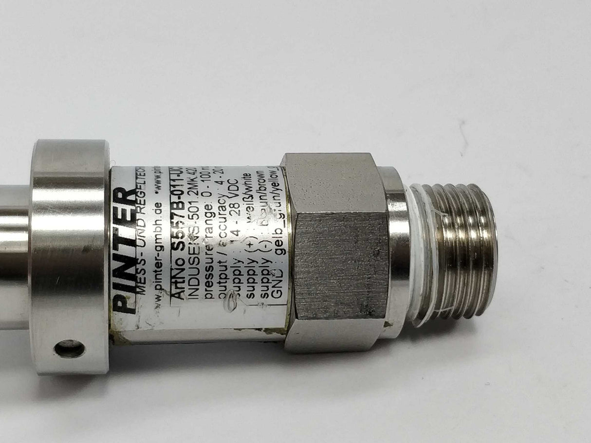Pinter S557B-011-UCDO 071624 Indusens Pressure transmitter