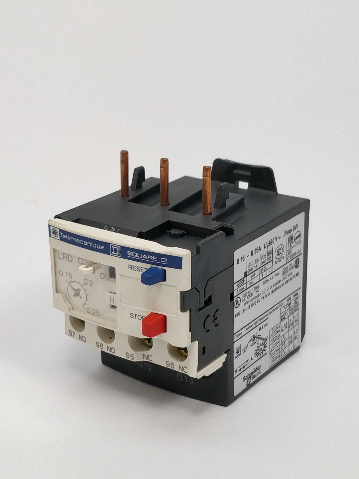 TELEMECANIQUE LRD 02 Overload relay 0.16-0.25A