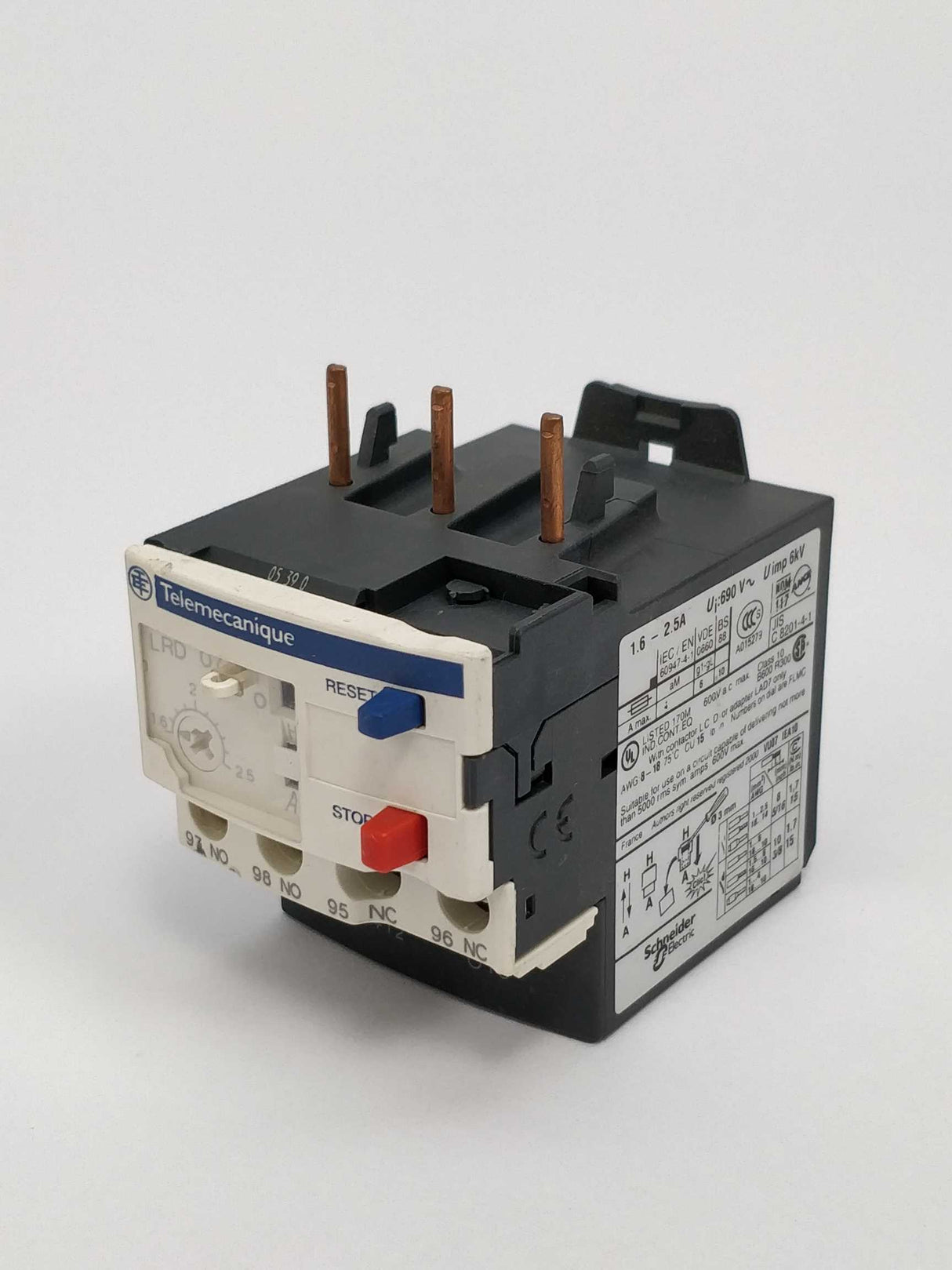 TELEMECANIQUE LRD 07 Overload relay 1.6-2.5A