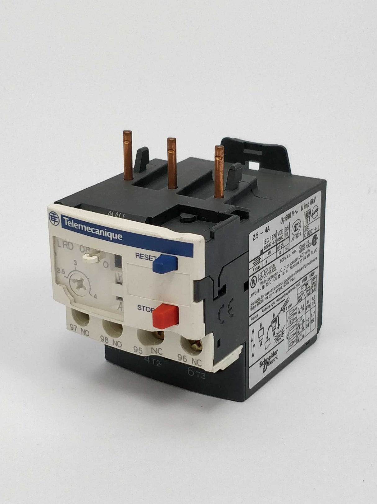 TELEMECANIQUE LRD 08 Overload relay 2.5-4A