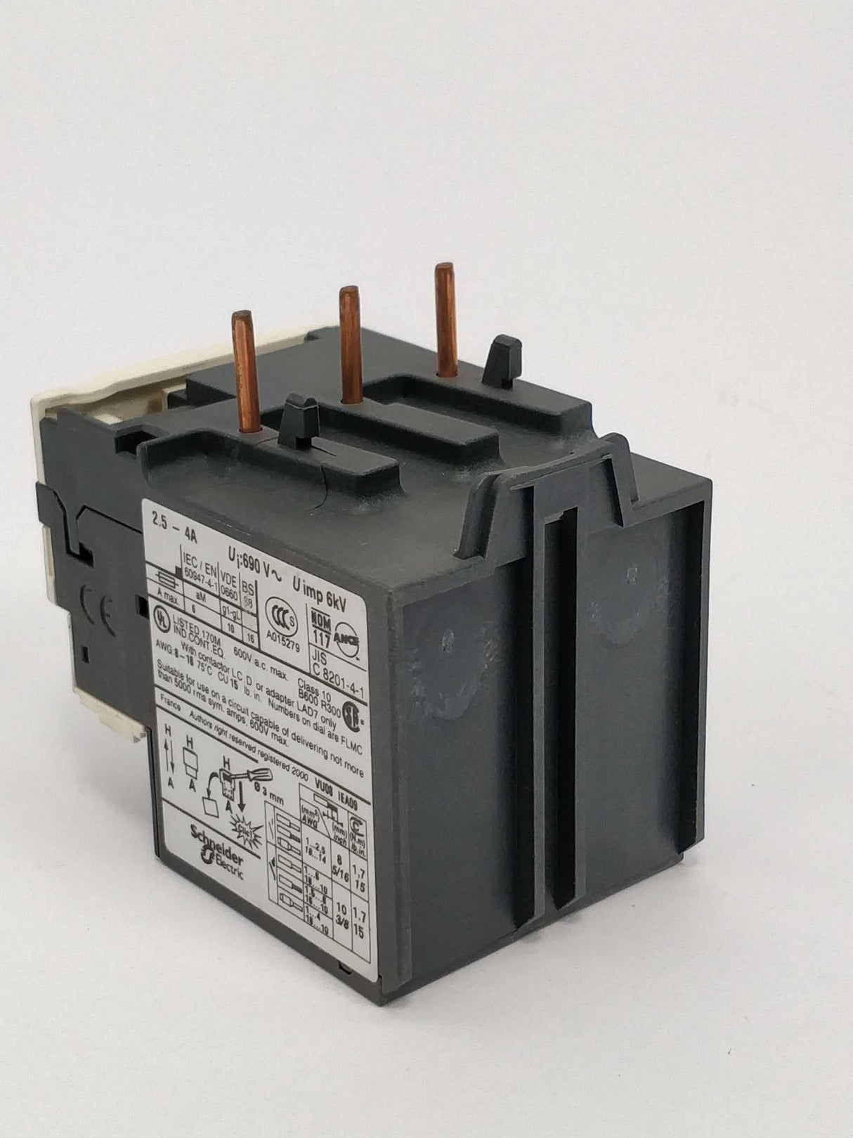 TELEMECANIQUE LRD 08 Overload relay 2.5-4A