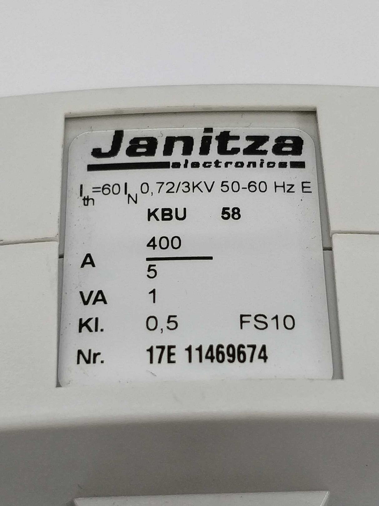 Janitza 1502868 KBU 58 Cable split core current transformer