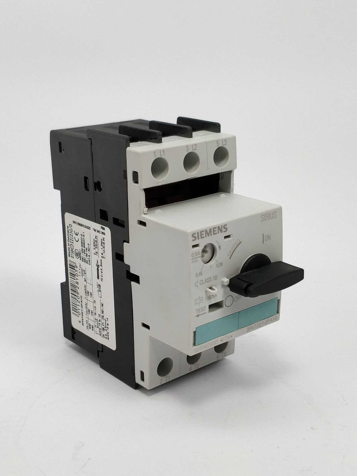 Siemens 3RV1021-1FA10 Sirius Circuit breaker E05
