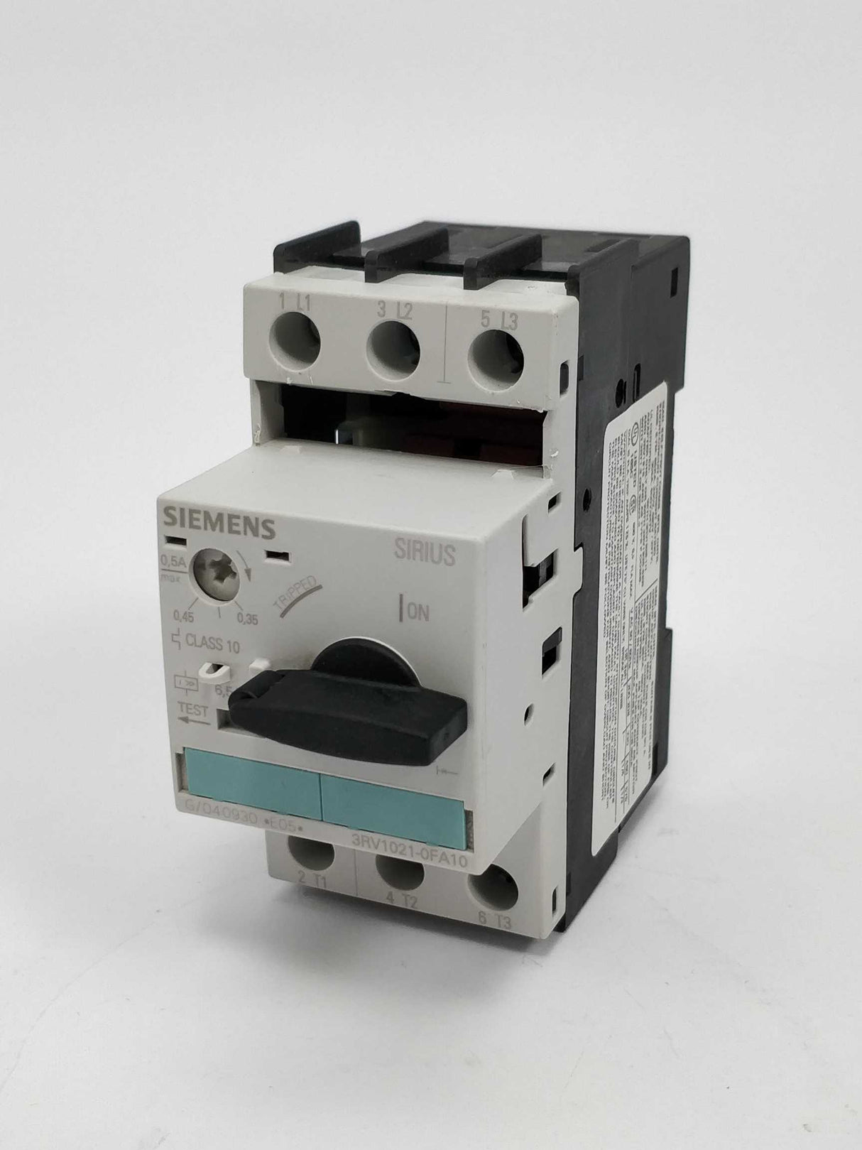 Siemens 3RV1021-1FA10 Sirius Circuit breaker E05