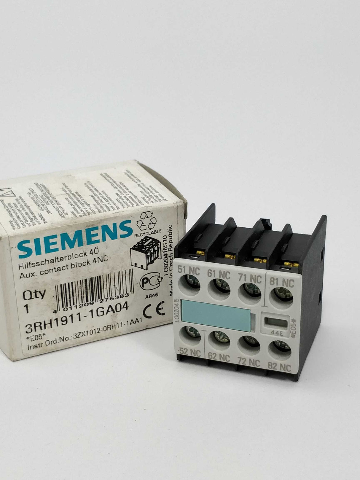 Siemens 3RH1911-1GA04 Auxiliary switch block E05