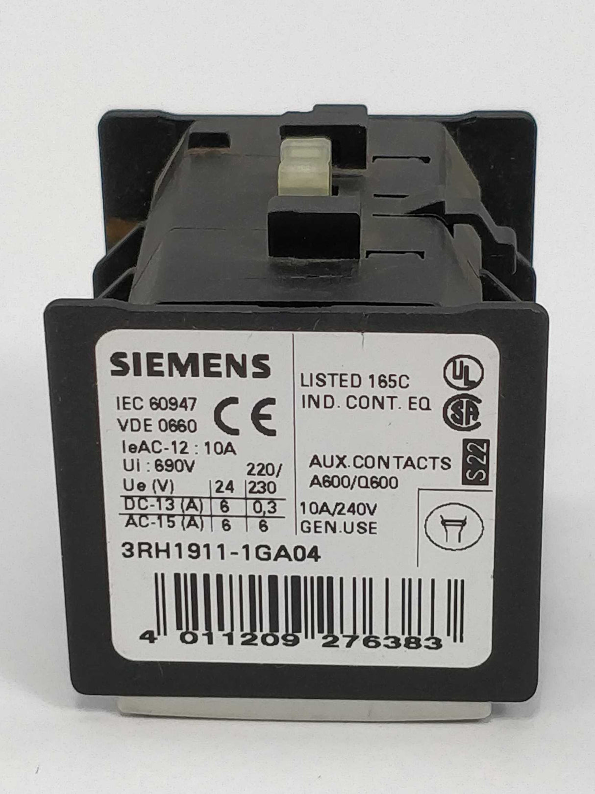 Siemens 3RH1911-1GA04 Auxiliary switch block E05