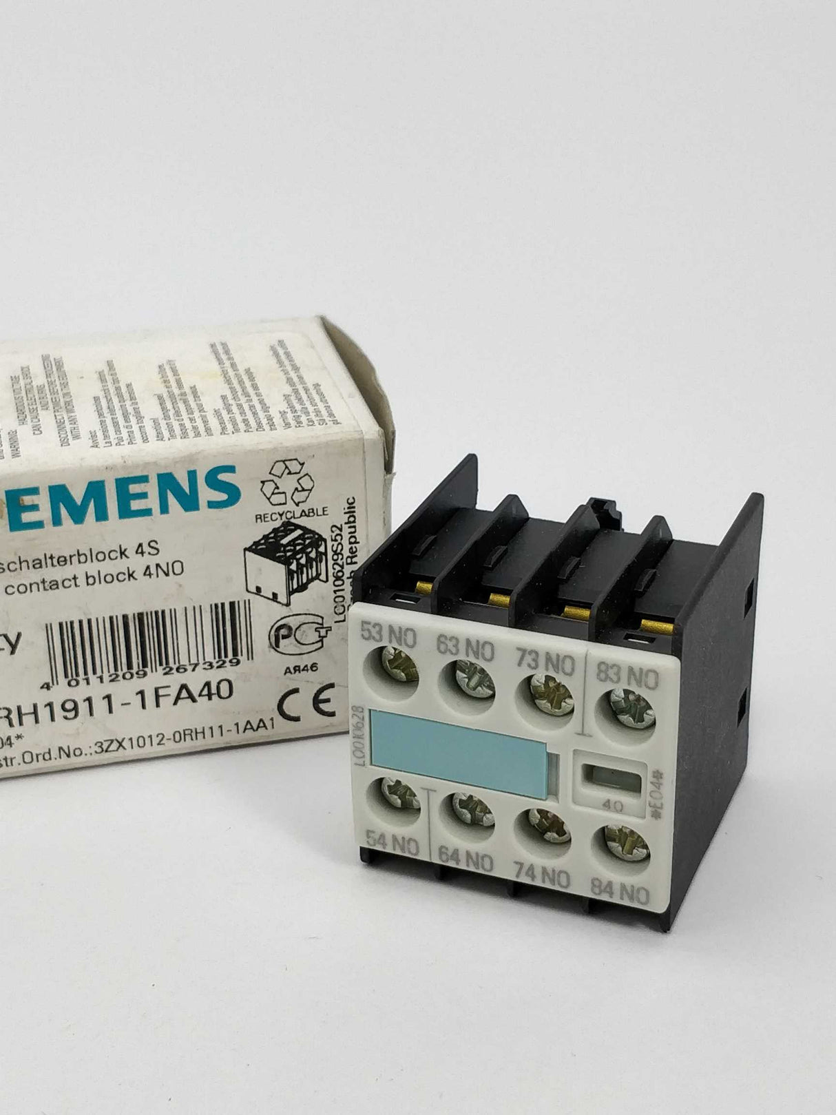 Siemens 3RH1911-1FA40 Auxiliary switch block E04
