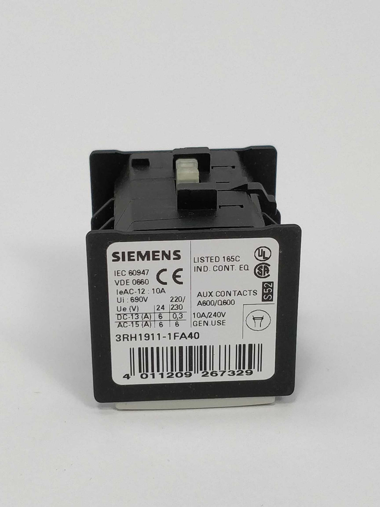 Siemens 3RH1911-1FA40 Auxiliary switch block E04